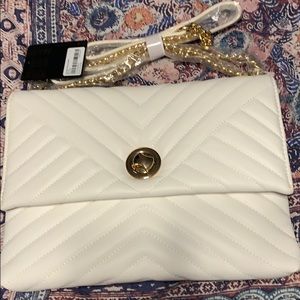 White crossbody purse